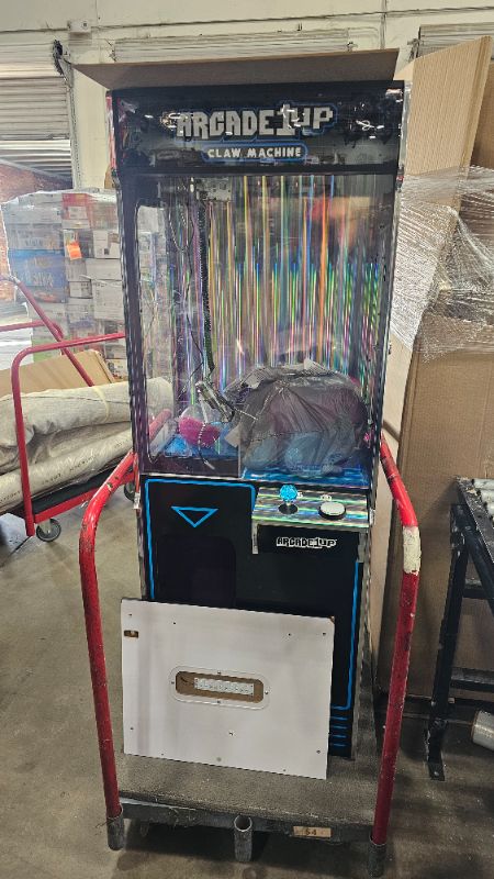 Photo 1 of  2 part set Arcade1Up Full-Size Claw Machine - Light-Up Marquee, Customizable - Perfect for Stuffed Animals, Plushies, Toys - Ultimate Arcade Game Room & Party Entertainment