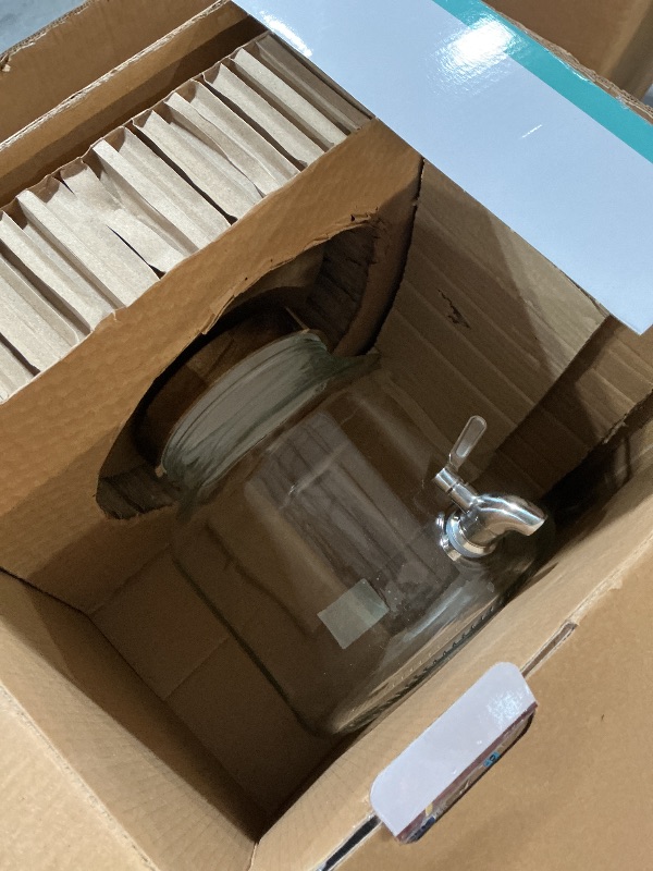 Photo 1 of ***STOCK IMAGE FOR REFERENCE***Better Homes & Gardens Glass 1.5 Gallon Beverage Dispenser with Wood Lid