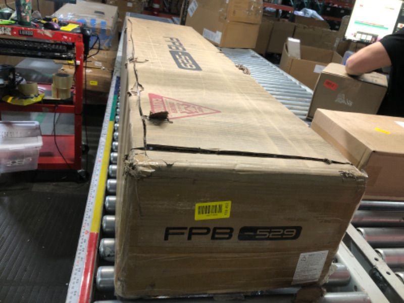 Photo 1 of ***BLACK*** FACBOTALL 71" Triple Wide Bookshelf, 6 Tier Tall Bookshelf, Large Bookcase with Curved Baffle, 63.4" Wide Book Shelf with 18 Open Display Shelves for Living Room, Study, Walnut and White