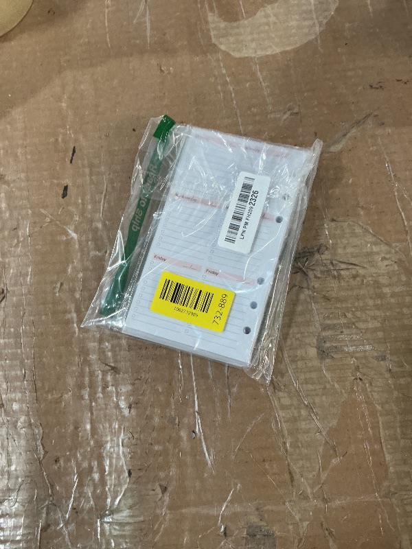 Photo 1 of (2-Pack) A6 Weekly Planner Refills for Filofax Personal Binders, 106 Sheets/212 Pages Undated Colorful Weekly Planner, 6-Hole Punched, 100 gsm White Paper, Lasts 2 Year, Undated, 3.75" x 6.75"