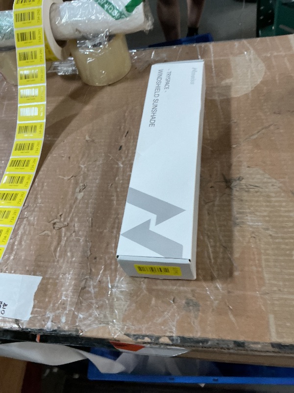 Photo 1 of [Upgraded] Nmoiss Windshield Sun Shade Umbrella - [Vinyl Coating Heat Shield] Protect Car from Sun Rays & Heat Damage Keep Cool and Protect Interior, Spring Structure Edge Medium 56" L x 31" W