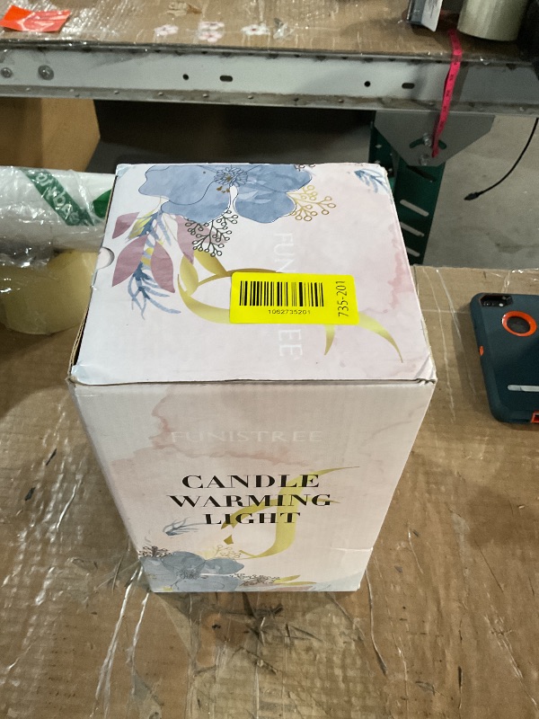 Photo 1 of ***9MINOR DAMAGE/ SEE NOTES FOR DETAILS)***White Clear Candle Warmer Lamp with Timer & Dimmer, Candle Warmer Adjustable Height, Birthday Valentines Day Gifts for Women Mom, House Warming New Home Bedroom Decor, Flower Wax Warmer for Jar Candle