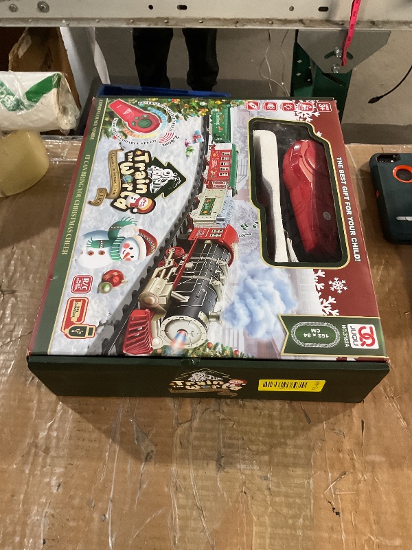 Photo 1 of ***Parts Only*** JQ JUQU Remote Control Train Set for Kids Ages 3-8 with Steam, Lights and Sounds, Electric Toy Train with 4 Cars and Tracks for Indoor Play and Holiday Decor