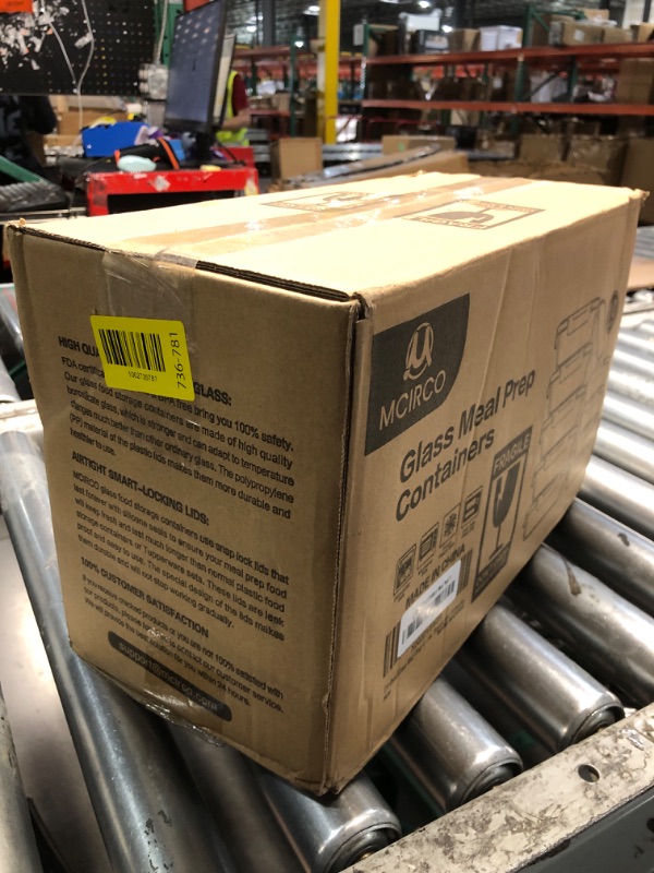 Photo 1 of [10-Pack] Glass Meal Prep Containers with Lids, MCIRCO Food Storage Containers with Snap Locking Lids, Airtight Lunch Containers, Microwave, Oven, Freezer and Dishwasher