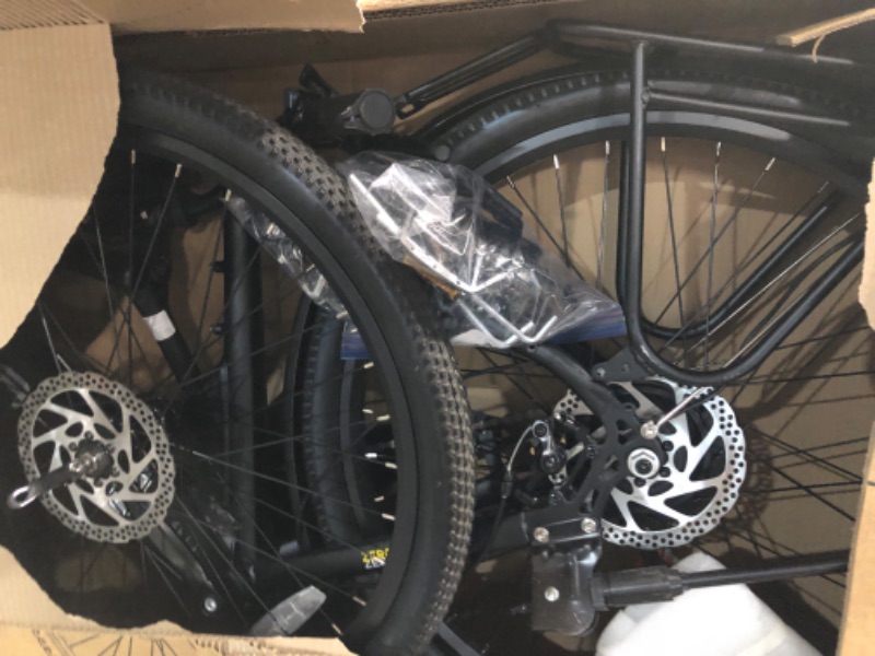 Photo 1 of **PRE USED, sold as parts, UNABLE TO TEST IF FUNCTIONAL**
Electric Bike for Adults 26'', 1000W Peak Motor, 20Mph & 60 Miles Max Range E Bikes for Adults, 48V Removable Battery, Step-Thru Ebike, 7-Speed & Front Suspension, Electric Bicycle for City Commute