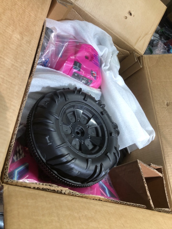 Photo 1 of ***missing hardware***Open Box Kid Trax 12V Glow ATV Ride-On Toy, Pink, with LED Lights, Rechargeable Battery, Ages 3–6