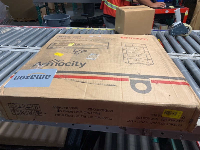 Photo 1 of ***FACTORY SEALED ***Armocity Corner Book Shelf - 6 Tier Corner Bookshelf Etagere Bookcase with Baffle, Freestanding L Shaped Display Shelf Stand for Home Office, Living Room, Bedroom, Kitchen, Crab Green