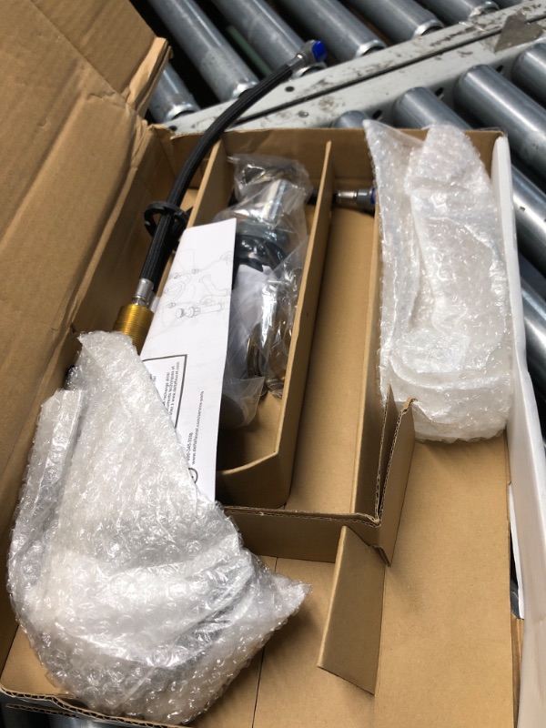 View 2 of ***MISSING PARTS***
Delta Albion Matte Black Bathroom Faucet 3 Hole, 8 Inch Widespread Bathroom Sink Faucet for Vanity, Metal Push-Pop Drain Assembly, Matte Black 35855LF-BL