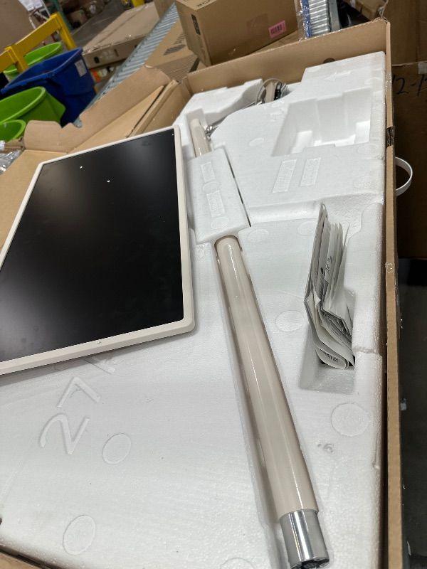 Photo 1 of *No power cord and no remote*LG 27-Inch Class StanbyMe 1080p-Portable Touch-Screen-Monitor 27ART10AKPL, Built-in Battery, Full Swivel Rotation, 60Hz Refresh Rate, Calming Beige