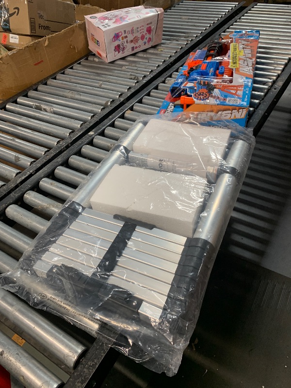 Photo 1 of ***DAMAGED - SEE NOTES/PICTURES***
RecPro RV 14.5' Telescoping Ladder | 15 Steps | Weighs 28 lbs | 330 lb Load Capacity | Aluminum Body | Locks Into Place