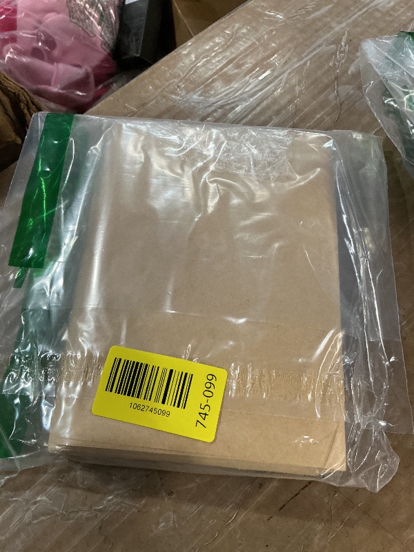 Photo 1 of ???Ocmoiy 100 Pcs Clear Front Paper Cookie Bags with Seal Heat-Sealable & Grease-Resistant, 5.1x7.5 Inches Brown Bakery Bags with Window, Small Treat Bags Cookies Packaging Favor Bags (100)