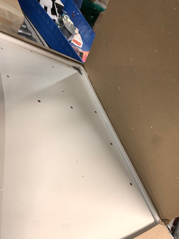 Photo 1 of ***PARTIAL SET - PRICE ADJUSTED***
LIVELYGLOW Lighted Makeup Vanity Desk, 35.4“W x 15.7'”D x 54“H, White (with Lights and Mirror, Dimming Function, 2 Drawers and 1 Cabiniet, Open Shelves) by Boahaus