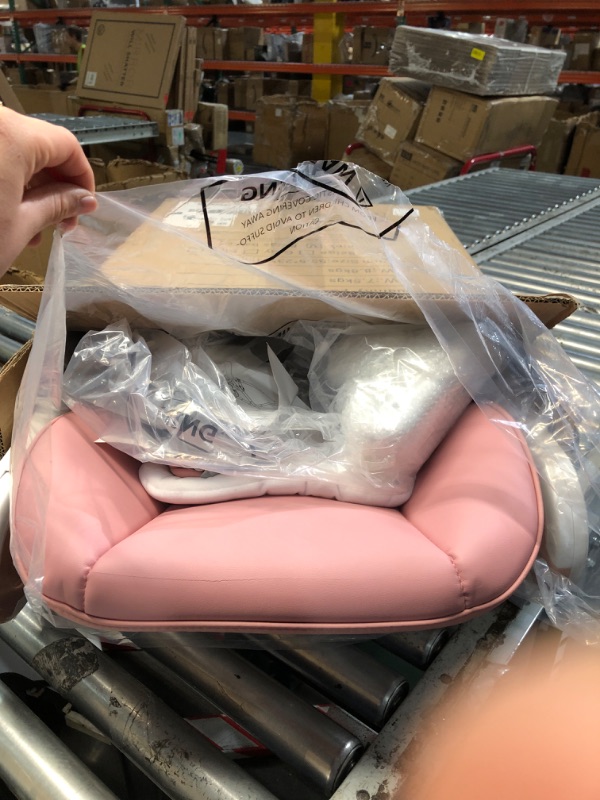 Photo 1 of ***MISSING PARTS***
Kinder King Convertible High Chair for Babies & Toddlers, Adjustable Baby Feeding High Chair with Removable Double Tray, Simple Compact Fold for Space-Saving, 2 Built-in Wheels, Easy to Clean, Pink