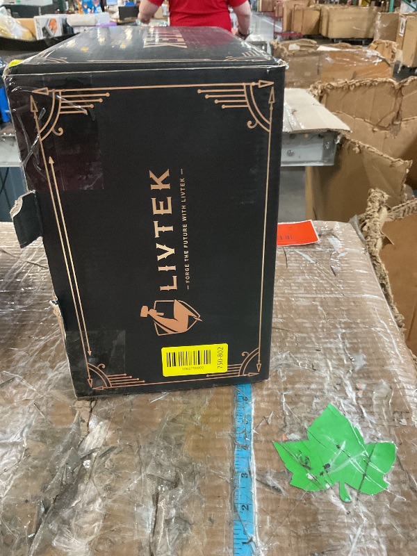 Photo 1 of ***MISSING PARTS***
BLOCK ONLY*******
Livtek Knife Set with Block - Kitchen Knife Set German High-Carbon Stainless Steel with Built-in Sharpener - Full Tang, Triple-Rivet Ergonomic Handle - Holiday Gift Idea - 15-Piece, Falcon Series.