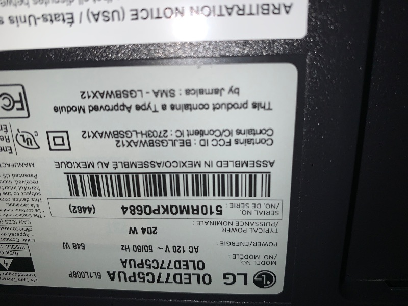 Photo 1 of ***FACTORY SEALED***opened to verify its functionality***LG 77-Inch Class OLED evo AI 4K C5 Series Smart TV w/Dolby Atmos, Dolby Vision, HDR10, AI Super Upscaling 4K, Filmmaker Mode, Wow Orchestra, Alexa Built-in (OLED77C5PUA, 2025)