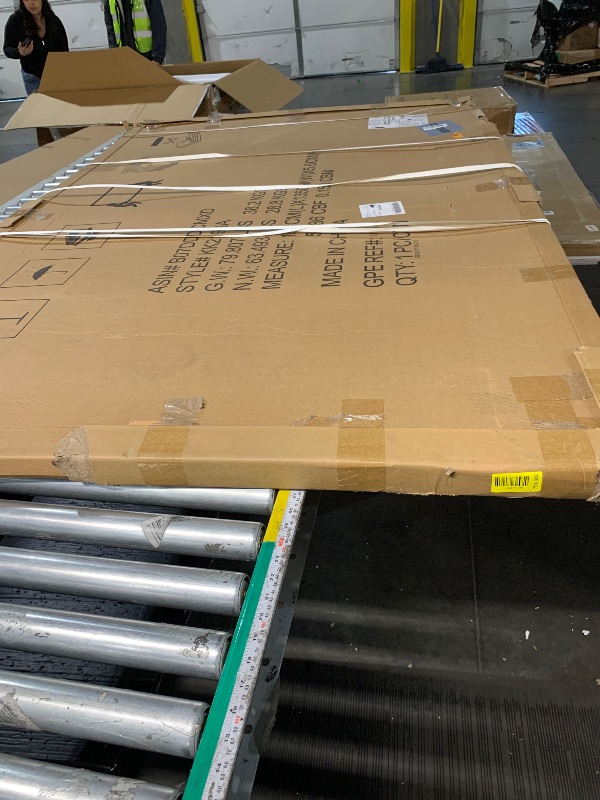 Photo 1 of ***FACTORY SEALED*** Amazon Basics Glass Dry-Erase Board, Magnetic Frameless Whiteboard, 72W" x 48H", Magnetic White