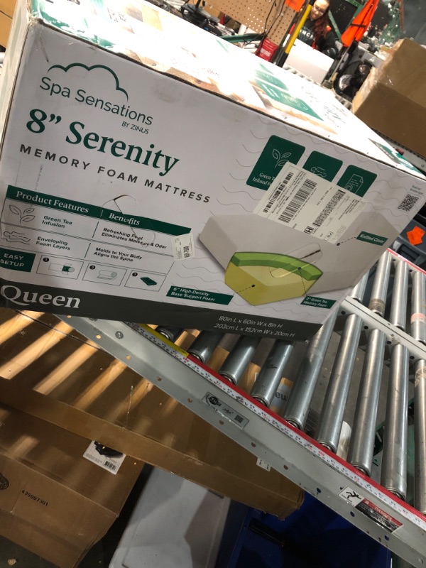 Photo 1 of  Twin Green Tea Memory Foam Mattress [New Version], Fiberglass Free, Medium Firm Feel, Zoned Pressure Relief, Certified Safe Foams & Fabric, Mattress in A Box