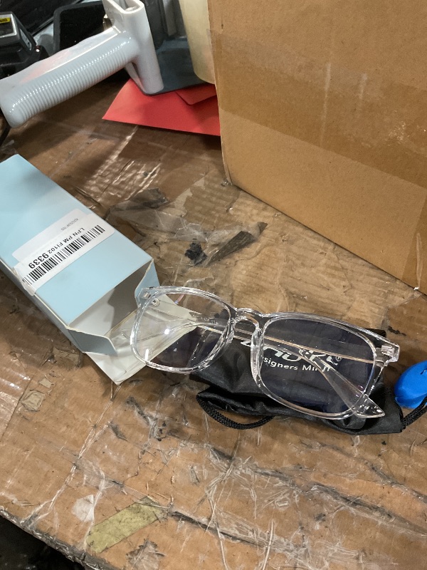 Photo 1 of ***STOCK IMAGE FOR REFERENCE***
Gaoye Blue Light Blocking Glasses - Trending Round TR90 Frames, Metal Arms, UV400 Protection - Matching Soft Case