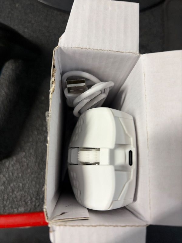 Photo 1 of ***MISSING DONGLE***
SOLAKAKA SM600 White Wireless Gaming Mouse,Tri-Modes BT5.1/Type-C Wired/2.4G Wireless Mouse with 2 Side Buttons, Programmable Macro Gamer Mouse with RGB Light for Laptop/PC/Mac
