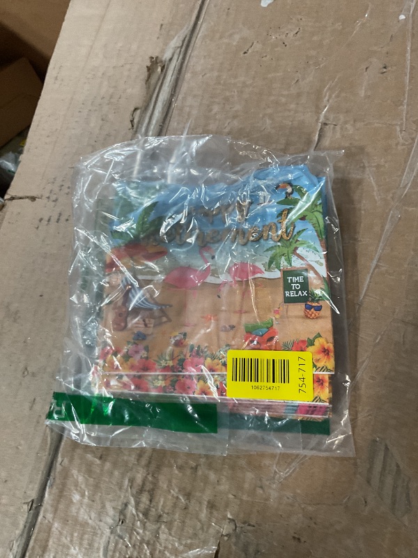 Photo 1 of * does not come with all 40*
Guzbewu Tropical Retirement Party Decorations,40pcs retirement Decorations Napkins,aloha Retirement Party Napkins for Summer Beach Retirement Party Decorations