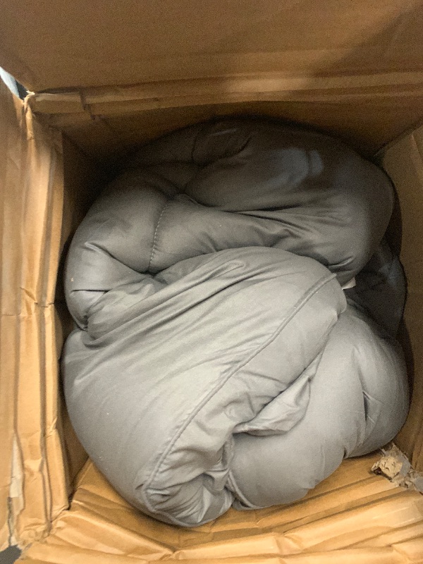 Photo 1 of ***MISSING PARTS***
BDEUS Dual Layer 5 Inch Memory Foam Mattress Topper King Size, 2 Inch Gel Memory Foam Plus 3 Inch 1450 GSM Down Alternative Quilted Pillow Top Mattress Pad Cover,Dark Gray