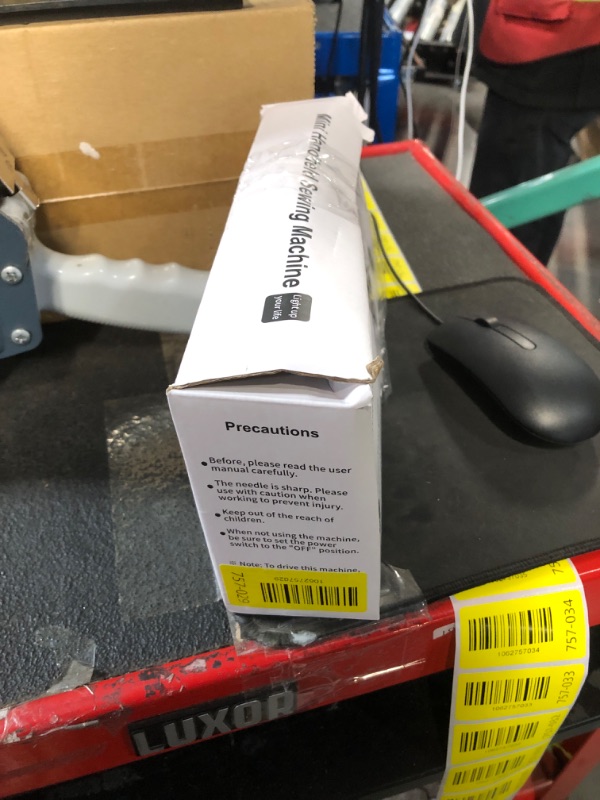 Photo 1 of ***MISSING PARTS***
Handheld Sewing Machine,Two dear,Mini sewing machine,Easy to Use and Fast Stitch Suitable for Clothes,Fabrics, DIY Home Travel Electric Handheld Sewing Machine for Beginners.