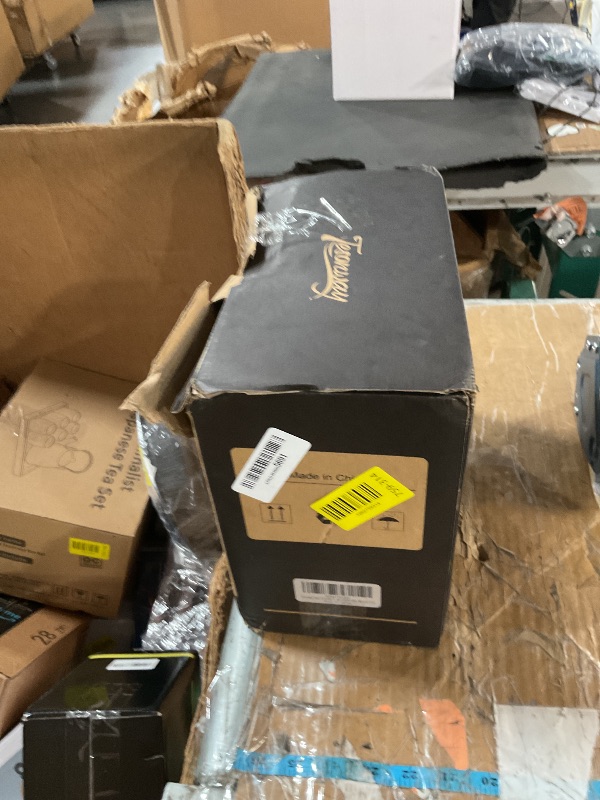 Photo 1 of ****used/damaged*******Tesonway Cigar Humidor, Cedar Wood Humidor Cigar Box, Glass Top Desktop Humidor with Front Hygrometer, Humidifier, Divider, Accessories Drawer and Combination Lock, Cigar Gifts for Men (Brown)