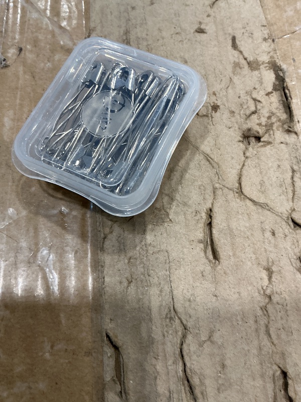 View 2 of 100 Pack Curved Safety Pins for Quilting Basting Pins 38mm/1.5inch Quilting Safety Pins Stainless Steel Quilting Pins