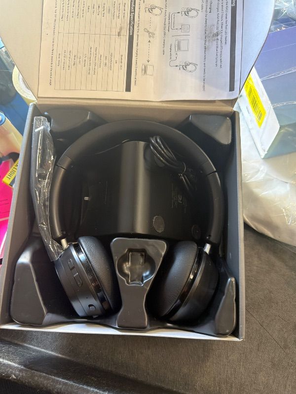 Photo 1 of (Upgraded Version) Wireless Headset, Bluetooth Headset with Noise Cancelling Microphone, Best Headphones with Mic Mute & USB Dongle for PC/Computer/Laptop/Cell Phones/Remote Work/Call Center
