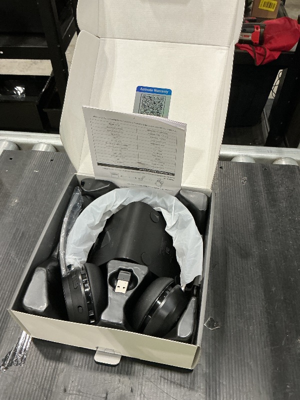 Photo 1 of (Upgraded Version) Wireless Headset, Bluetooth Headset with Noise Cancelling Microphone, Best Headphones with Mic Mute & USB Dongle for PC/Computer/Laptop/Cell Phones/Remote Work/Call Center