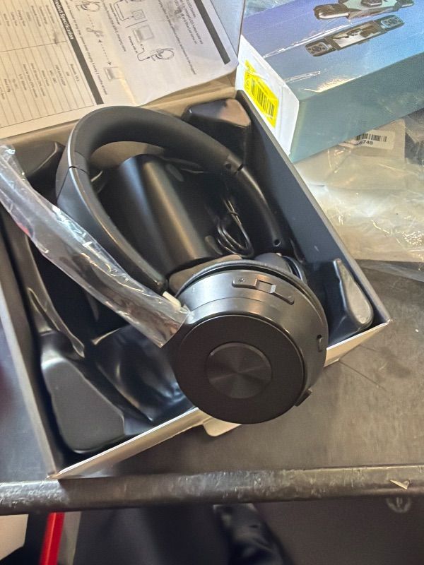 Photo 1 of (Upgraded Version) Wireless Headset, Bluetooth Headset with Noise Cancelling Microphone, Best Headphones with Mic Mute & USB Dongle for PC/Computer/Laptop/Cell Phones/Remote Work/Call Center