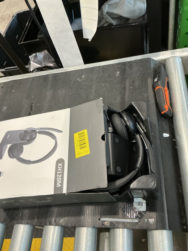 Photo 1 of (2025 Upgraded) Wireless Headset with Mic for Work, Bluetooth Headset with Noise Canceling Microphone with Dongle, Charging Base & Mic Mute, Wireless Headphones for Work from Home/PC/Computer