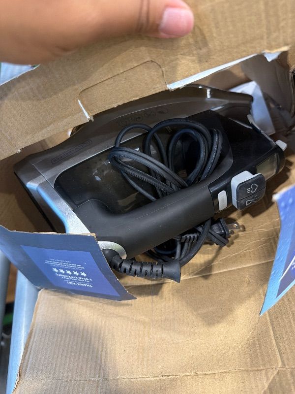 Photo 1 of **Untested**
BLACK+DECKER Allure Digital Professional Steam Iron, D3060, 30% More Steam, Percison Tip, Stianless Steel Soleplate, Vertical Steam Fuction