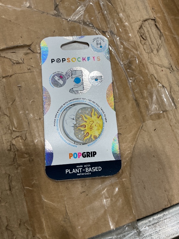 Photo 1 of ????PopSockets Phone Grip with Expanding Kickstand, Adhesive Grip - Sun and Moon