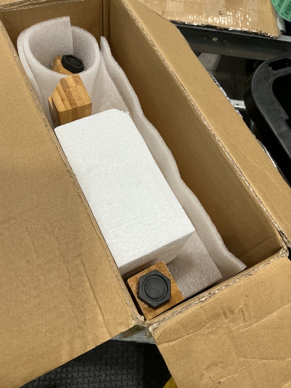 Photo 1 of *MISSING PARTS - see clerk notes*
KingPavonini Bamboo Corner Shower Stool for Shaving Legs Foot Rest, Waterproof Bath Bench Seat with Storage Shelf for Bathroom Inside Shower, Hold Up to 450Lbs