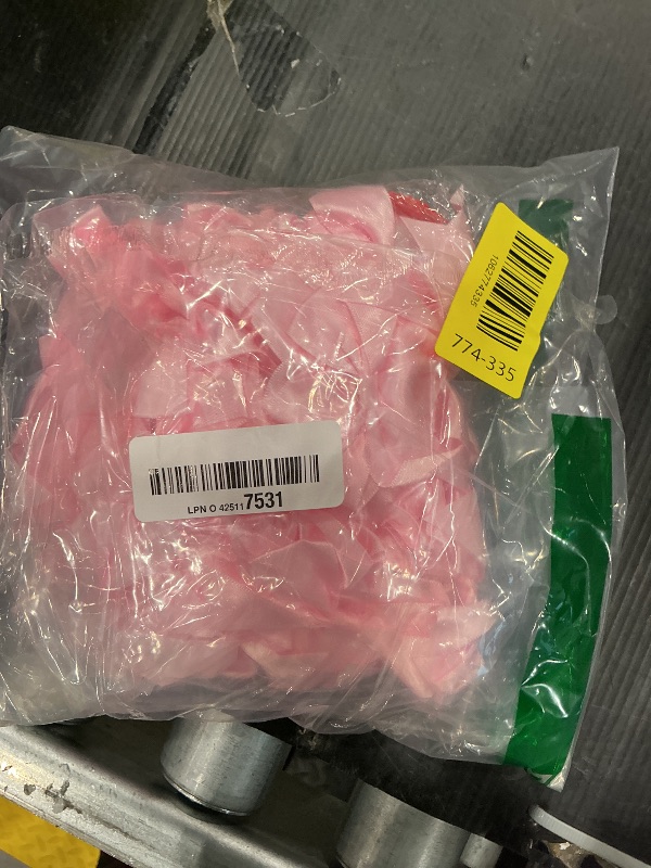 Photo 1 of 100 PCS Bows for Gift Wrapping, 2.75" Satin Ribbon Bows with Double-Sided Tape, Small Bows for Crafts, Bow Decor, Mini Bows Decorations for Party Baby Shower Birthday Wedding (Pink)