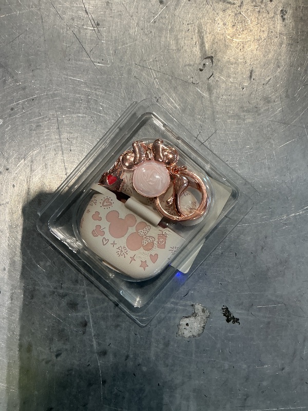 Photo 1 of (with Cute Keychain) Girovo Compatible with Apple Airpods 4 Case 2024 Women, Soft Silicone Two-Tone Funny Cartoon Engraved Portable 360° Full Protection Anti-Scratch Air pod 4 Case Starlight/Pink