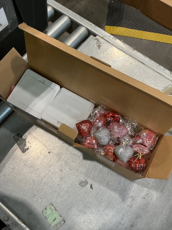 Photo 1 of [Timer] 2 Pack Valentines Day Decorations Indoor, 24 Inch Valentines Decor Tree with 65 Red & Pink Lights 18 Heart Ornaments, USB & Battery Operated Valentines Day Table Decorations Home Party Bedroom