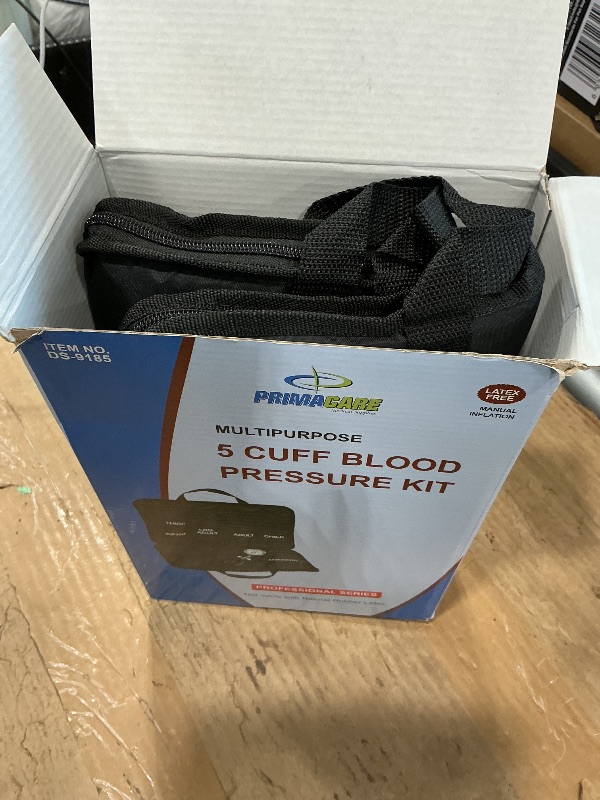 Photo 1 of *MISSING PARTS - See Clerk Notes*
Primacare DS-9185 Aneroid Sphygmomanometer and Blood Pressure Cuff Set with Portable Case, 5 Sized Nylon Cuffs with Deflation Valve, BP Cuff Manual Kit for Infant, Child, Adult, Large Adult, Thigh