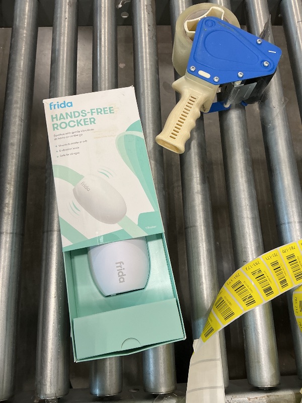 Photo 1 of **UNTESTED**
Frida Baby Hands-Free Stroller Device with 5 Vibration Levels, Universal Stroller Accessories, Rechargeable Portable Vibration for Cribs & Strollers, Water-Resistant Baby Soother