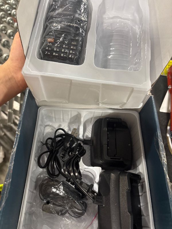 Photo 1 of **MISSING ACCESSORIES/AND A RADIO**
Baofeng Radio Ham Radio Handheld UV-26 10W Long Range Rechargeable NOAA Weather Two Way Radio Walkie Talkie with 18.8-inch High Gain Tactical Antenna for Survival Gear Hunting Camping, 2 Pack