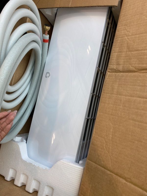 Photo 1 of *PARTIAL SET - See Clerk Notes*
19 SEER2 Ultra-Quiet Mini Split AC | 9000 BTU 3-in-1 Cooling/Heating/Dehumidifier | 115V Inverter Heat Pump | 42dB Whisper Operation | 10ft Pre-Charged Line Set | White Modern Design