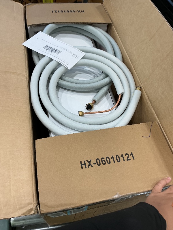 Photo 1 of *PARTIAL SET - See Clerk Notes*
19 SEER2 Ultra-Quiet Mini Split AC | 9000 BTU 3-in-1 Cooling/Heating/Dehumidifier | 115V Inverter Heat Pump | 42dB Whisper Operation | 10ft Pre-Charged Line Set | White Modern Design