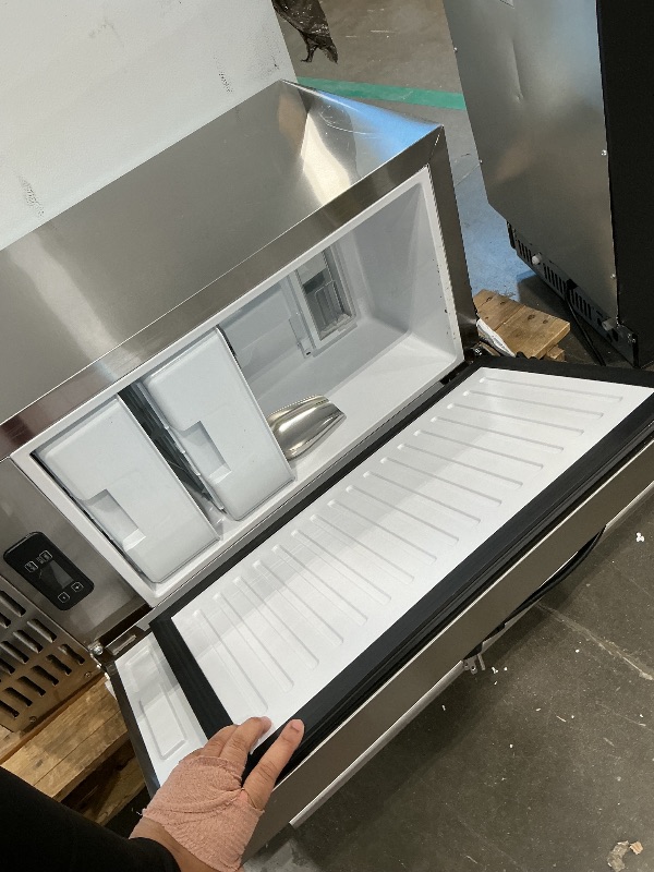 Photo 1 of ***UPDATED 6/13*** Electactic Nugget Ice Maker Machine, Under Counter Ice Machine,Stainless Steel Built-in Freestanding Ice Maker,66Lbs/Day,LCD Panel/Self-Clean/24H Timer,for Home Kitchen Office Bar Party