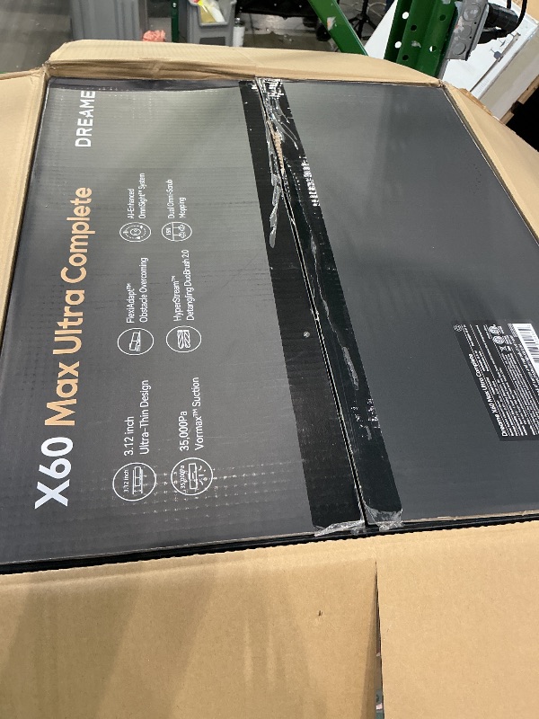 Photo 1 of *** UPDATED 5/17*** DREAME X60 Max Ultra Complete Robot Vacuum and Mop, Ultra-Thin Design, 35,000Pa Suction, Self Emptying&Refilling, Mop Self-Cleaning, 280+ Obstacle Avoidance, White


ALL SALES FINAL  AS IS NO RETURNS