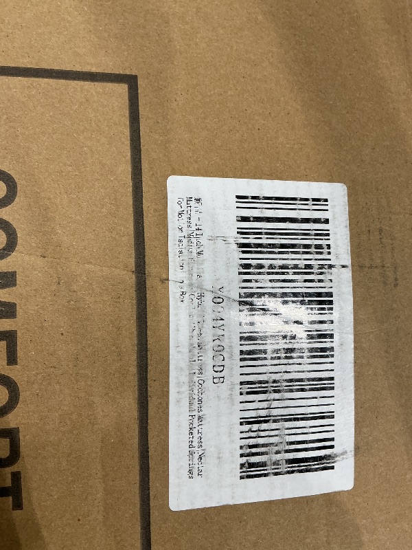 Photo 1 of 14 Inch Multilayer Hybrid Queen Mattress|Cochones Mattress|Nectar Mattress|Medium Firmness|Cool and Breathable|Individual Pocketed Springs for Motion Isolation| in a Box