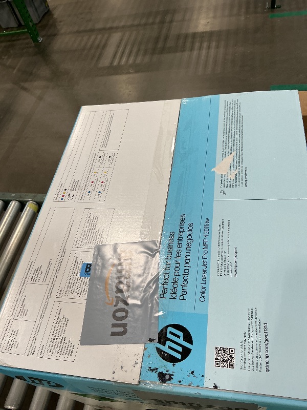 Photo 1 of ***FOR PARTS ONLY - MISSING PIECES/ NON FUNCTIONAL - AS IS NO RETURNS SALE FINAL*** HP Color LaserJet Pro MFP 4301fdw Wireless All-in-One Color Laser Printer, Scanner, Copier, Fax, Best-for-Office ITEM NEVER OPENED SECURITY TAPE STILL ON