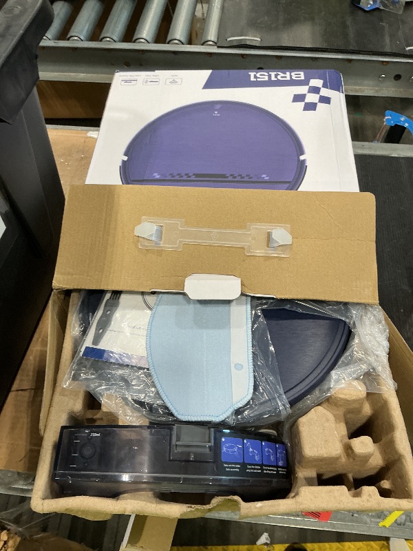 View 2 of *MISSING PARTS - see clerk notes*
Robot Vacuum and Mop Combo, 2-in-1 Mopping Robot Vacuum Cleaner with 2300Pa Suction, 2.87'' Slim Design, Wi-Fi/App/Voice Control, 3D Obstacle Avoidance&Self-Charging for Hard Floors, Carpets, Pet Hair