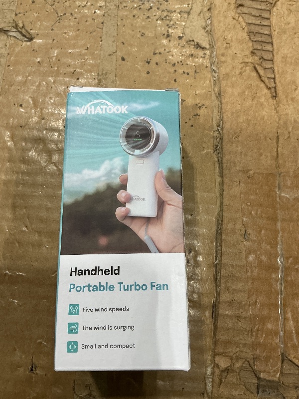 Photo 1 of **UNTESTED**
WHATOOK Portable Handheld Mini Fan: High Speed Cooling Fan, 10 Hours Battery Life, USB Rechargeable, Small Essentials for Women, Beach Travel, Vacation (Pink)