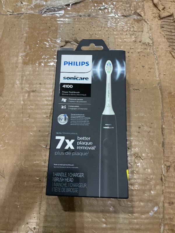 Photo 1 of ***no head**Philips Sonicare 4100 Series Electric Toothbrush - Sonic Toothbrush with Advanced Sonic Technology, Pressure Sensor, Two Intensity Settings, Smartimer & Quadpacer, Black, Model HX3681/24